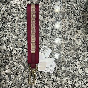 Lululemon Athletica Maroon Key Holder with Gold Clip